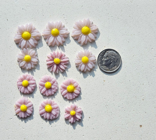 COE 96 Fusible Glass Medium Flower Sets (Daisies) for Your Fused Glass Projects