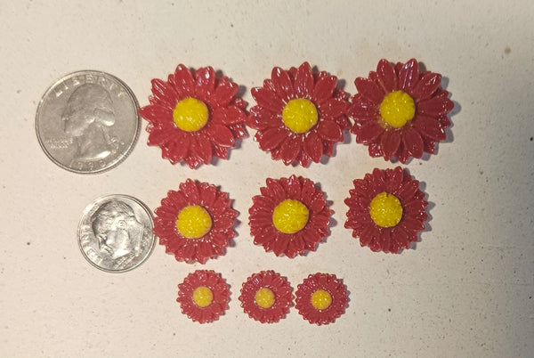 COE 96 Fusible Glass Flowers (Daisy Collection) for Your Fused Glass Projects