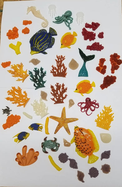 COE 96 Fused Glass Sea Life / Ocean Scene Assortments for Your Fused Glass Projects