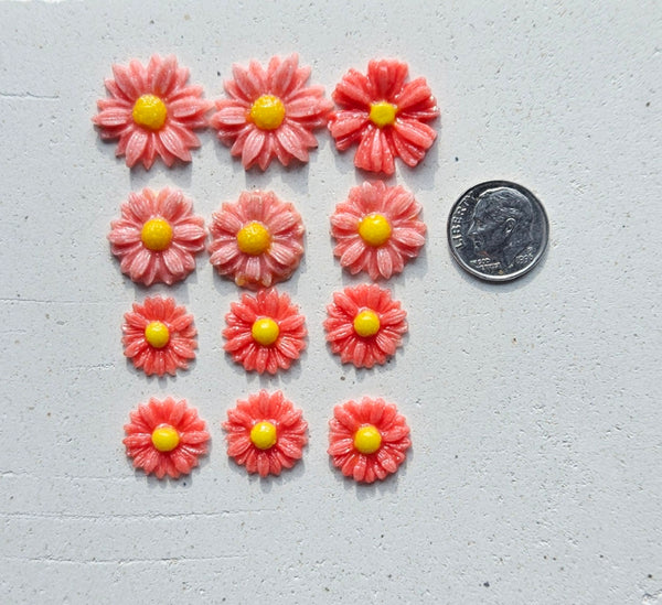COE 96 Fusible Glass Medium Flower Sets (Daisies) for Your Fused Glass Projects