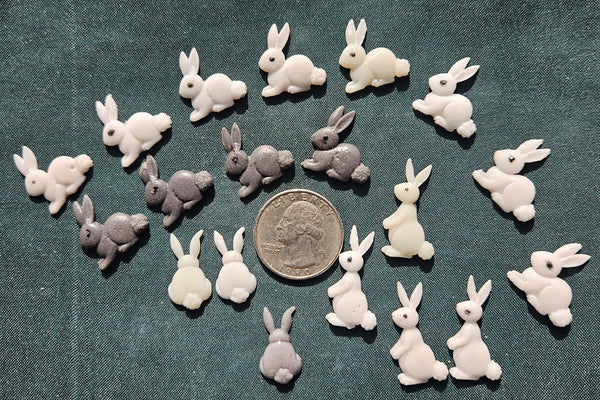 COE 96 Pre Fused Glass Woodland Bunny Rabbits