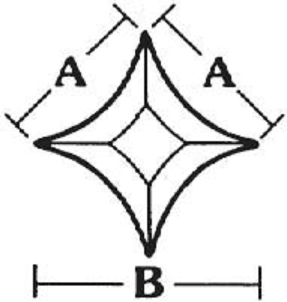 Clear Concave Star Bevels