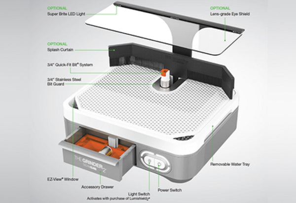 The Grinder 2 by Techniglass - Stained Glass Supplies - No PO Box Shipment