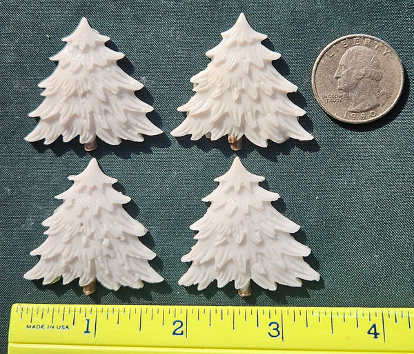 COE 96 Pre Fused Glass Snow Covered Evergreen Trees for Your Fused Glass Projects