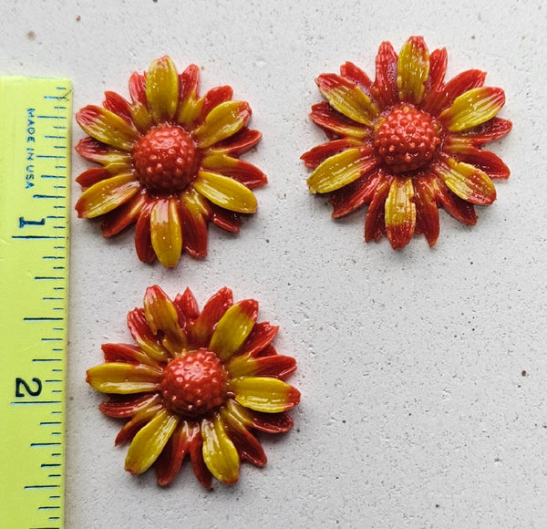 COE 96 Fusible Glass 33mm Flowers (Daisies) for Your Fused Glass Projects
