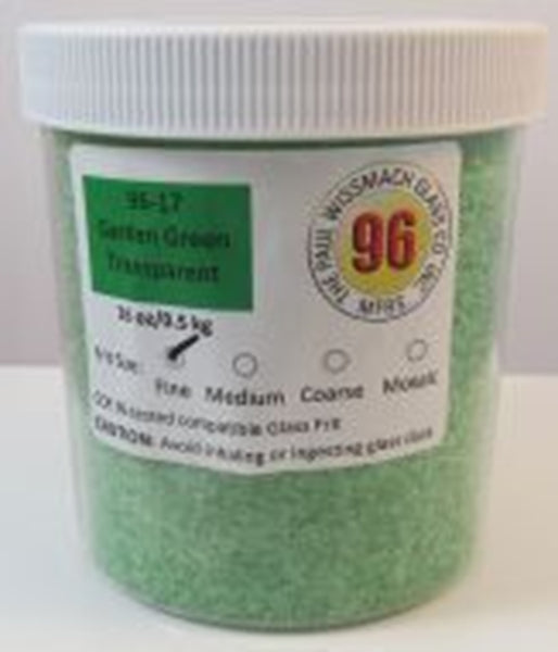 COE 96 - WF9541 - WF9543 - Garden Green Transparent Frit Wissmach