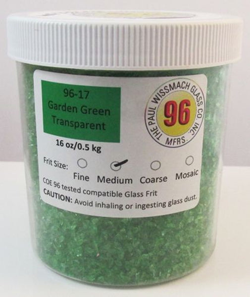 COE 96 - WF9541 - WF9543 - Garden Green Transparent Frit Wissmach