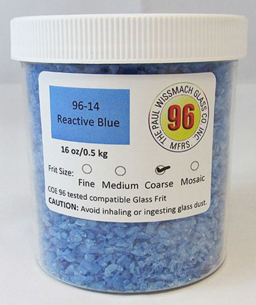 COE 96 - WF9568 - WF9570 - Reactive Blue Opal Frit Wissmach