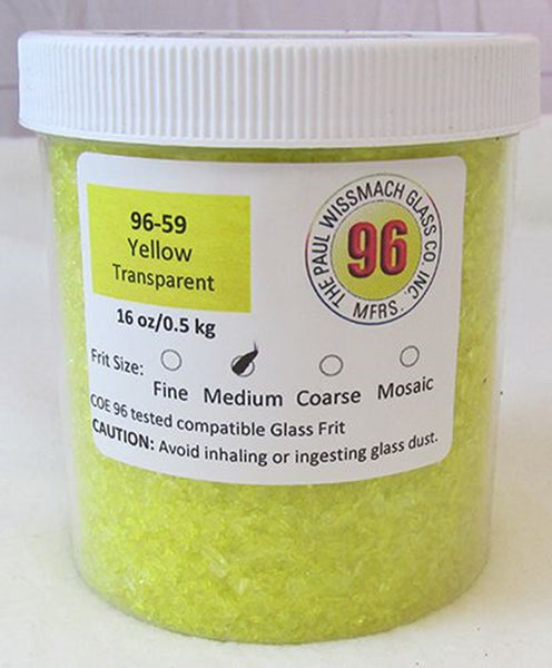 COE 96 - WF9599 - WF9601 -Yellow Transparent Frit Wissmach