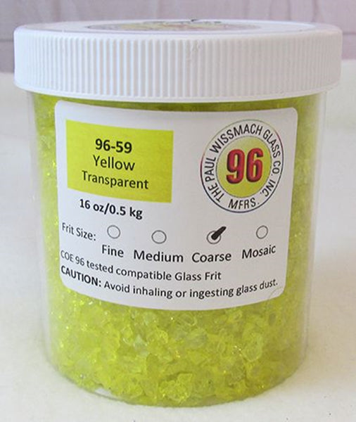 COE 96 - WF9599 - WF9601 -Yellow Transparent Frit Wissmach