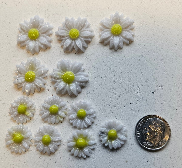 COE 96 Fusible Glass Medium Flower Sets (Daisies) for Your Fused Glass Projects