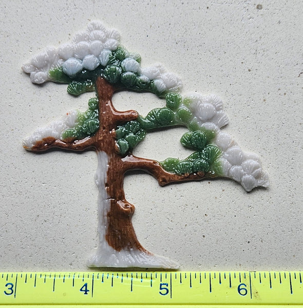 COE 96 Fused Glass 3 1/4 Inch Tall Tree (s) Bonsai / Pine ? for Your Fused Glass Projects