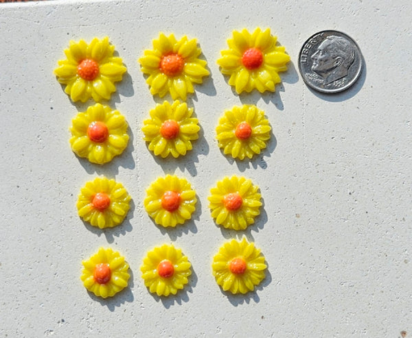 COE 96 Fusible Glass Medium Flower Sets (Daisies) for Your Fused Glass Projects