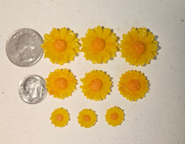 COE 96 Fusible Glass Flowers (Daisy Collection) for Your Fused Glass Projects