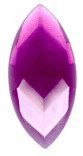 Stained Glass Jewels - 42mm X 20mm Amethyst Navette Faceted Jewel