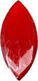 Stained Glass Jewels - 42mm X 20mm Red Navette Faceted Jewel