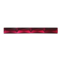 Stained Glass Jewels - 9x82mm Bar Faceted - Gold/pink