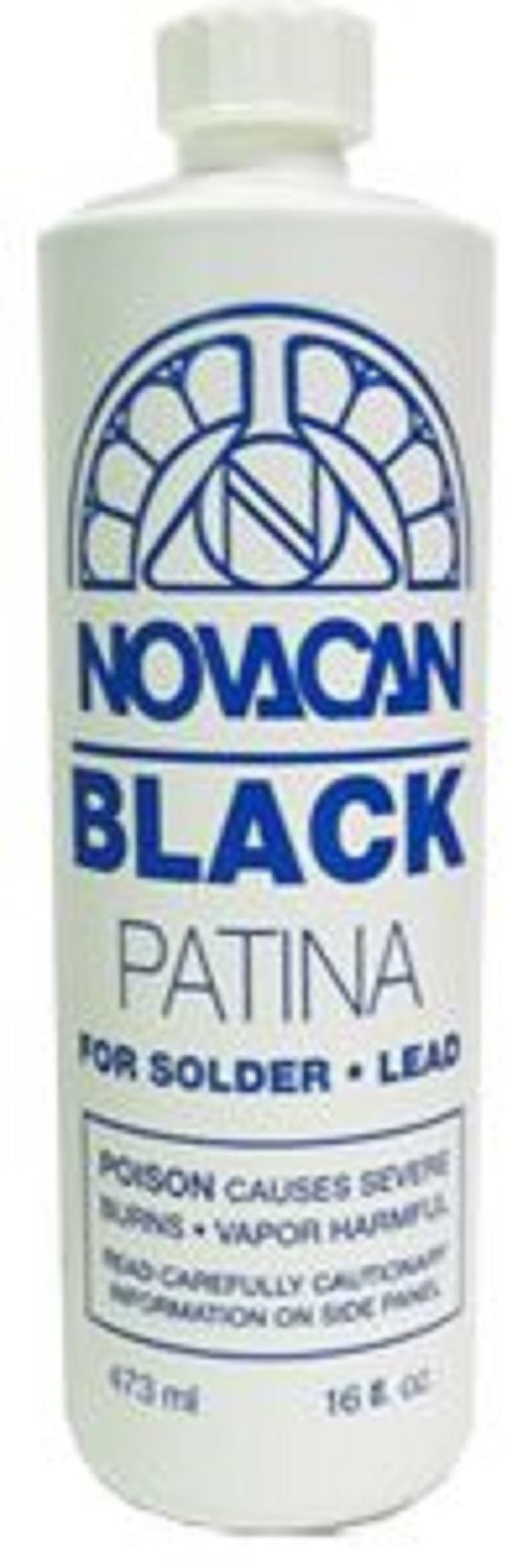 Large Novacan Black Patina for Solder - 16 oz - The Avenue Stained Glass