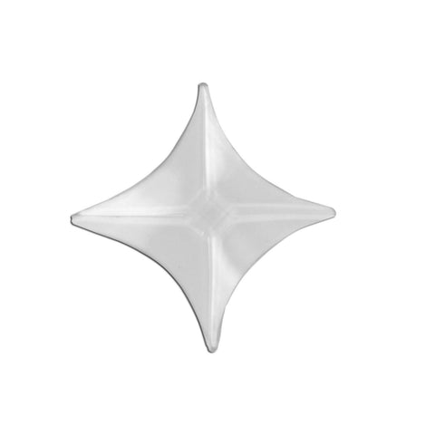 1.25  Inch Clear Star Bevels Box of 30