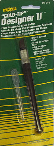 Fletcher Gold Tip Designer II Black or Clear Plastic Contour Grip Handle - Narrow Head