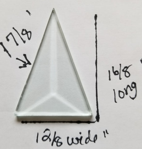 1 6/8 Inch Long Triangle Bevels  - pack of 6