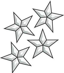 Stained Glass Supplies 4-5 Piece Small Star (S) Ec225