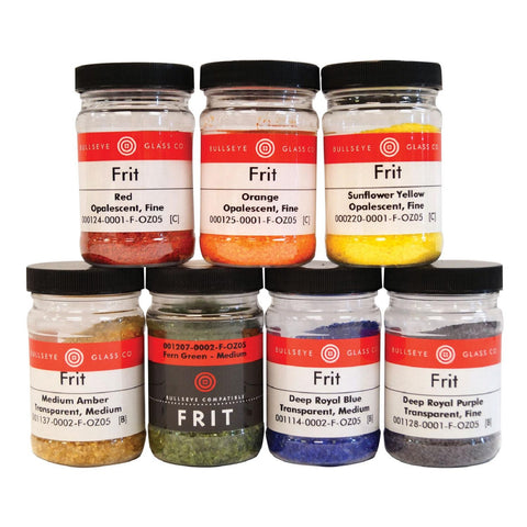 Bullseye Frit Assortment - 90 COE (7-5 oz Jars)