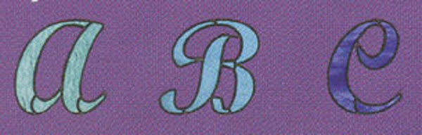 Aanraku Alphabets Stained Glass Pattern Book