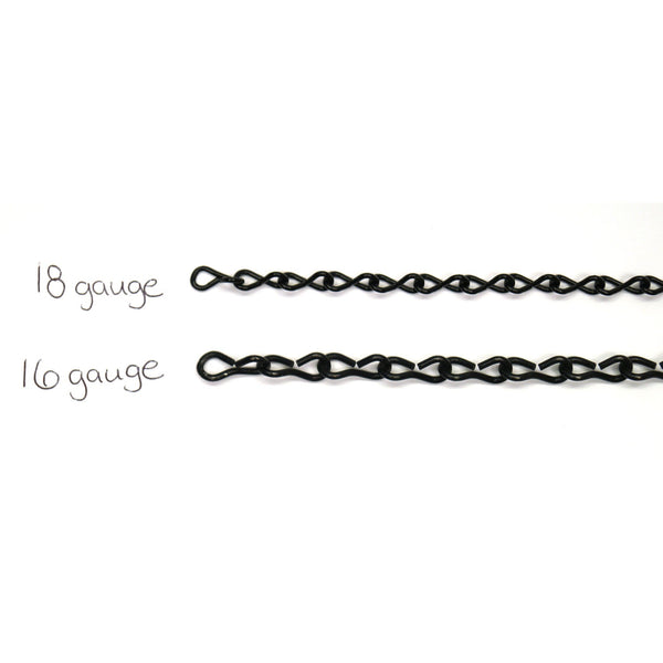 3 feet 18 Gauge Jack Black Chain