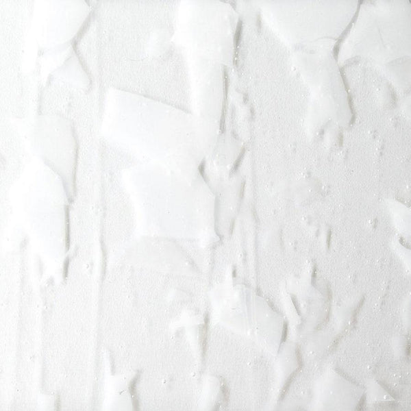 BU4113F - Bullseye Collage 7x11.75 White, Clear On Clear Fracture-Streamer 3 MM COE 90