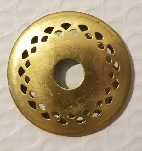 Low Profile - 2.5 inch vented brass vase cap