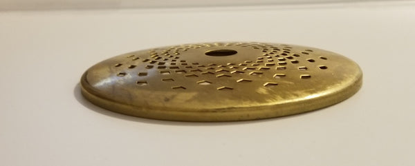 Low Profile - 3 inch vented brass vase cap