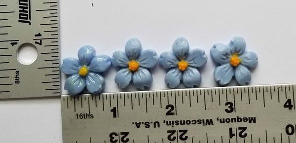 COE 96 Pre Fused Glass Flowers (Cherry Blossom Shaped) for Your Glass Projects (21mm) .82 Inch