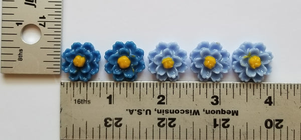 COE 96 Pre Fused Glass Flowers for Your Fused Glass Projects - Pack of 5 Many Colors