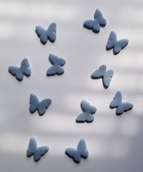 COE 96 Pre Fused Glass Miniature Butterflies for Your Fused Glass Projects - Pack of 12
