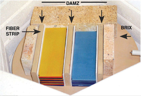 10 - 2"  x 12" Fiber Strips for Kiln Work - 10 Feet