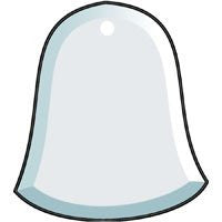 Pack of 6 Clear Glass Bell Ornament Blank - 3 3/4 x 3 1/4 Inches