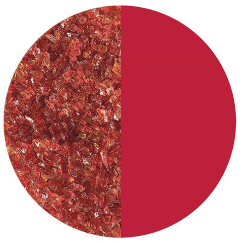 B132282-1 LB Garnet Red Transparent Medium Frit - 90 COE