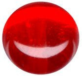 Red Round Glass Jewels Flat Foil Backed, 9mm, pack of 12