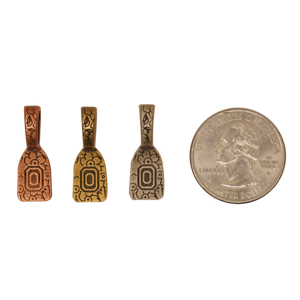 Find-Its - Findings for Fused 24-Piece Floral Print Bails, Assorted Colors