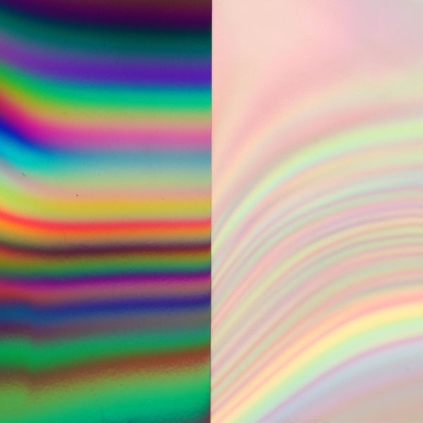 Dichroic Rainbow of Colors on Clear Thin Glass - 96 Coe