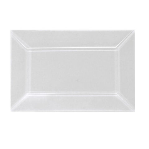 2 x 3 Inch Clear Glass Bevels (Rectangles) Pack of 10