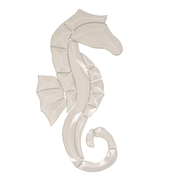 Clear Beveled Glass Seahorse Bevel Cluster EC305