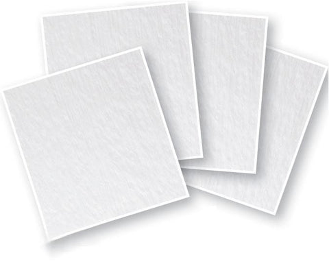 6" Clear Fusible Glass Squares 4 Pack - 90 COE