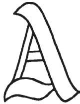 Letter A - Glass Alphabet Bevel Clusters