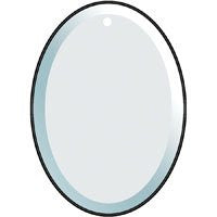 Pack of 6 Clear Glass Oval Ornament Blank - 3 3/4  x 2 3/4 Inch