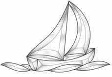 Clear Bevel Cluster Sailboat for Stained Glass Work EC812