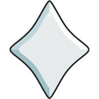 Pack of 6 Clear Glass Curved Diamond Ornament Blank - approx 3 3/4 x 3 1/4 Inch