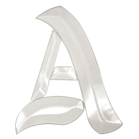 Letter A - Glass Alphabet Bevel Clusters