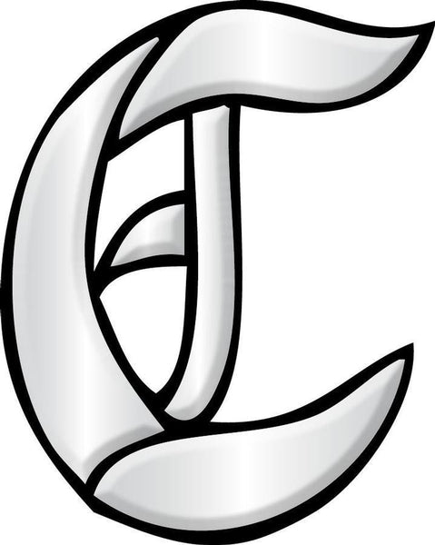 Letter C - Glass Alphabet Bevel Clusters